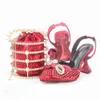 Vestido tênis cotingshow chegando sapatos de casamento africano e bolsa definida como sapatos italianos de cor dourada com sacolas combinando femininas nigerianas hyu1-38 230811