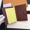 2023-Designer Not Book Notepad 럭셔리 명함 홀더 Tickler 파일 워드 패드 가죽 느슨한 잎 노트북 고급 노트 메모장 회의