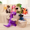 Оптовая милая двойная голова Dragon Plush Toy Children's Game Playmate Holiday Gift Machine Machine Cormoration