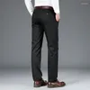 Pantalon masculin 2023 Spring Bamboo Fiber Casual Classic Style Business Fashion Khaki Stretch Cotton Pants