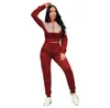 Abiti da donna 2023 autunno nuovo stile di moda Splice casual set pantaloni a maniche lunghe set da donna set di donne set da donna