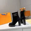 Tasarımcı boot kadın ayak bileği patik kış luis moda boot Martin deri platform mektup kadın vuttonity ayakkabı