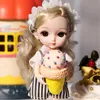 Кукла Кукла 13 подвижные соединительные 112 16см BJD для девочек 3D Eye Dress Up Fashion Plastic Toys Прекрасный подарок на день рождения высокий качество 230811