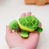 Tornari percorsi Turtle peluche portachia clinica peli di pelliccia morbida Accessori per fascino verde carino accessori decorativi per lo zaino per lo zaino