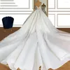Свадебное платье роскошные платья из бисера с поездом от плечевых блестящих платье