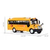 Diecast Model Big Size Simulation School Bus Toys Inertia Vehicle Diecast Model With Sound Light Pull Back Car Children Boys Education Toys 230811