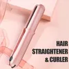 1pc nano titanium ceramic hair hair ghoreer - Профессиональный стилер для постоянного беспроводного выпрямления на ходу