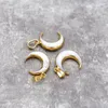 Collares colgantes PM26731 Cresente blanco Cresent Moon Shape Copper Gold Beach Pendants Boho Jewelry