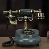 Telephones Retro Landline Phone Household Antique Nostalgic Old-Fashioned Turntable European Wired Fixed Telephone for Home 230812