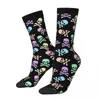 Men's Socks All Seasons Death Skull Gothic Harajuku High Quality Crew Fashion Stockings For Men Women Gifts
