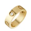 New Cross Crystal Love Designer Ring Fashion Couple Fashion pour hommes et femmes Titanium Designer Rings Bijoux Cadeaux