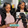 5x5 Hd Lace Closure Body Wave 13x4 Lace Frontal Wig Brizillian Human Hair Glueless Cheap Loose Wave Wigs for Women 180%density Pre Plucked