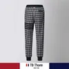 Pantalon en jacquard écossais Tb Thonn avec différents sens de conception pour hommes et femmes, sport décontracté