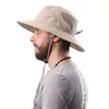 Basker camoland hink hatt för män fast färg stort grim fiske mössa vattentätt utomhus camping vandring fiskare anti-uv sol
