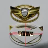 7pcs Goldn Wing Emblem Emblem Ladge 3D наклейка для Hyundai Genesis Coupe 2011-2015 Car Emblems281z