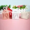 Gift Wrap 30 50pcs/llot Lase Cut Bride Groom Wedding Sweets Candy BOX Guests Boxes Paper Packaging Baby Shower Chocolate Cookie