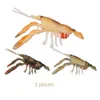 Appâts leurres en silicone appâts crevettes en plastique doux crevette artificielle doux avec hook jig leurre lour de natation wobblers tourning tacle appâts outils de pêche 230812