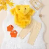 Ensembles de vêtements nés en bas âge pour bébé bébé fille Halloween Duck Costumes fourrure à capuche mignon costume de costume de tenue de tenue