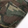 Mens Jeans Men Camouflage Print Patchwork Biker Slim Straight Trousers Army Green Pocket Denim Pant Pantalon Homme 230812