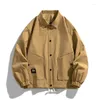 Herrenjacken Herbst Oversize Bomberjacke Männer Baggy Coat Fashion Korean Streetwear Button Oberbekleidung Kleidung männlich plus Größe 6xl