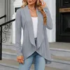 Women's Knits Brand Cardigan Clothing Knitted Long Sleeve Loose Open Plus Size Polyester Rayon Slight Strech Solid Color