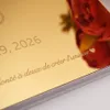 Autres fournitures de fête d'événement Fourniture horizontale personnalisée dans le livre en acrylique personnalisé Diamant Double Rings Design Cover Signature Guestbook 230812
