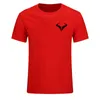 Мужские футболки Rafael Nadal Tennis Player Men's Black Shot Shoteed Cotton Fot Fot Fot Fort Fort Tops 230812