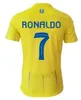 Al Nassr FC Soccer Jerseys 2023 2024 Accueil Ronaldo MANE 23 24 CR7 Gonzalo Martinez Talisca Ghislain Konan Vincent Aboubakar Maillot de football Al-Nassr hommes adultes ENFANTS