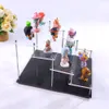 Dekorative Objekte Figuren klare Acryl -Anzeigeständer für Anime -Figuren Cupcake Regal Organizer Desserts Halter Juwelen Risers Parfüm P230812