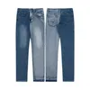 Galeriler Bölümü Erkekler Jean Sıkıntılı Yırtık Bisikletçiler Adam Lüks Tasarımcı Kot Slim Fit Motosiklet Biker Denim Erkekler Siyah Pour Hommes HC