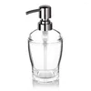 Dispensateur de savon liquide Shampooing Pump Bottle Kitchen Couchers de salle de bain comptoirs accessoires 10 oz (bleu clair)