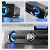 Portabla högtalare USB WIRED kraftfull datorhögtalare Bar Stereo Subwoofer Basshögtalare Surroundljud Box för PC Laptop Phone Tablet Mp3 MP4 X0813