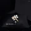 Broschen Pflanze Blume kleine Brosche Frauen japanischer Kragen Pin Strickjacken Schal -Schließschnalle Perlenschmuck Accessoires Schmuck 6054