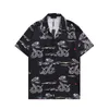 Chemises de créateur de luxe pour hommes Mode Géométrique Print Bowling Shirt Hawaii Floral Casual Shirts Men Slim Fit Short à manches