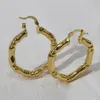 Pendientes de aro 2023 Tendente de oro Color de oro para mujeres Gran clip de círculo redondo accesorios de orejas de cobre Dubai Joyas de moda de boda Ry