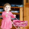 ملحقات دمية Baby Doll Stroller Play Girl Play House Toys Furniture Doll Shopping Cart