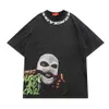 T-shirts pour hommes T-shirt graphique T-shirt masculin imprimé Shirts Harajuku Man Hip Hop Streetwear surdimensionné surdimension