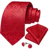 Bogen orange blaue rote Seide für Männer Paisley Striped Solid Herren 8cm Hochzeitsfeier Accessoires Hals Krawatte Set Pocket Square Manschettenknöpfe