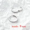 Hoop Earrings Crystal Zirconia For Women Girls Stainless Steel Thin Cartilage Earring Tragus Piercing Jewelry