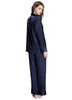 Женская одежда для сна Женская шелковая атласная атласная пижама, набор пижамных пижам набор PJS Sleepwear Loungewear S M L XL 2XL 3XL Plus Size 230812