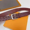 Belts Men'S Hand-Woven Belt Leather Pin Buckle Youth Korean Version Of The Trend Leisure