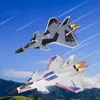 ElectricRC Aircraft RC Plane J20 Fighter Remote Control Airplane Anticollision Soft Rubber Head Glider with Culvert Design Toys 230812