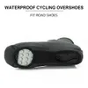 Andra sportvaror Cykelskor täcker YAS308 Vattentäta Overshoes Bicycle Bike Reflective Windproof MTB Road Keep Warm Lock Protector 230812