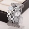 Zegarek Sdotter luksusowy diamentowy zegarek dla kobiet mody bransoletki siatkowy kwarc sukienka damska damska kropla