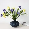 Decorative Flowers PU Feel Iris Flower Real Touch Orchid Artificial For Home Decoration Ornaments Wedding Table Arrangement Bouquet