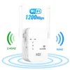 Routers 24g 5GHz Wiless WiFi Repeater Wi Fi Signal Booster 1200 Mbps Amplificateur 5G Point d'accès au prolongation à longue portée 230812