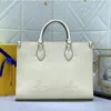 44571 Women's High quality ONTHEGO Handbag Tote Bag M45494 Fashion Shopping Bag Printed Designer Tote Bag Floral Embossed Tote Shoulder Bag