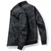 Herenjacks 2023 mode honkbaljas lente herfst bommenwerper casual camouflage windbreaker geprinte jas mannen kleding