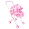 ملحقات دمية Baby Doll Stroller Play Girl Play House Toys Furniture Doll Shopping Cart