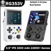 Joueurs de jeux portables Anbernic RG353V RG353VS 64 128 256 G Screen tactile Players de jeu manuel Android 11 Linux Dual System Portable Video Game Console 230812